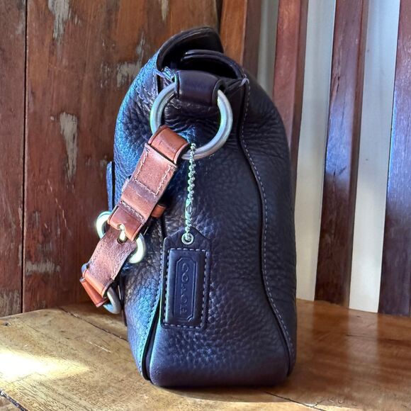 Coach Chelsea Shoulder Bag & Wallet Set (Brown Pebbled Leather, 2006) - Picture 3 of 10